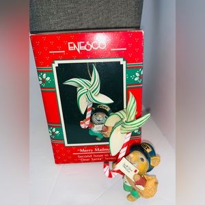 Enesco Treasury Ornament Merry Mailman Dear Santa Series 1990